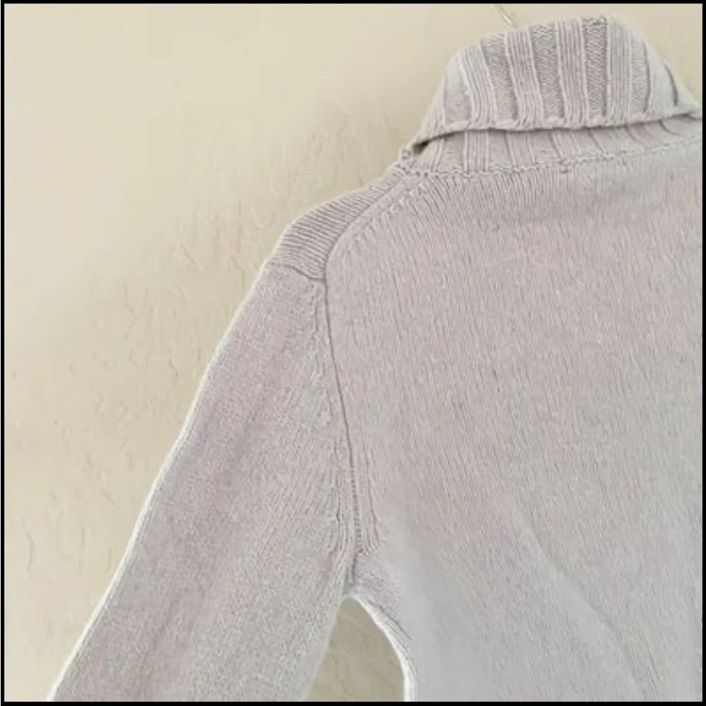 🌿Final Sale J. Crew Gray Turtleneck Wool Knit Sweater‎